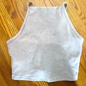 NWT Beyond Yoga High Neck Crop Top w/ Built in Bra and Adjust Straps Sz. Medium